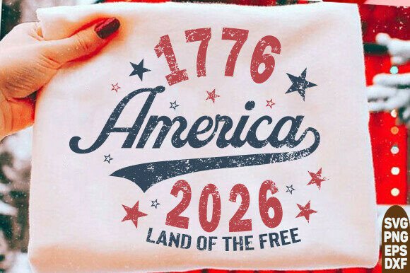 America 1776 2026 SVG for Graphics and T-Shirt Designs
