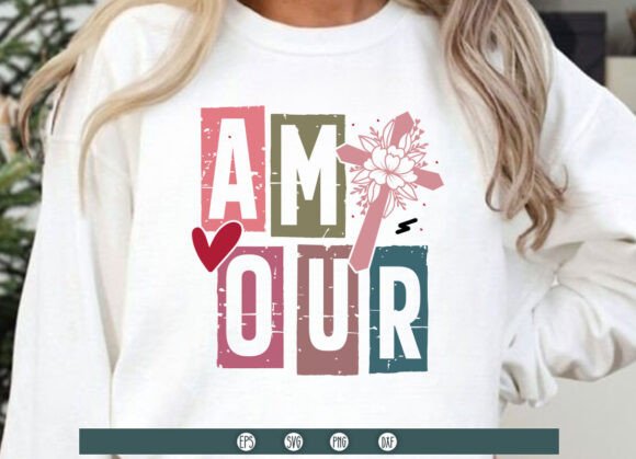 Amour SVG Valentine Christian Graphics for T-Shirt Designs