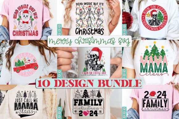 Christmas SVG Bundle: Graphics for T-Shirt Designs