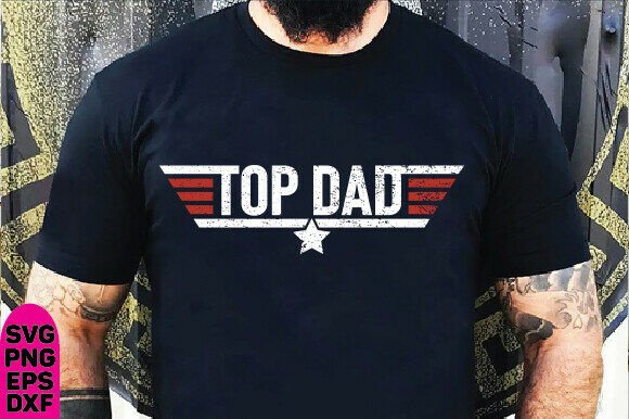 Top Dad T-Shirt Graphics for Branding